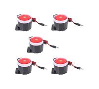 5X Sirena con Cable para Sistema de Alarma de Seguridad de Casa Sirena de Bocina 120DB 12V