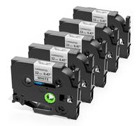 5x TZe-231 Reemplazo para cinta de impresora de etiquetas Brother 12mm