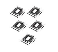 5X Universal 2Nd HDD Ssd Caddy de Disco Duro de 9,5 mm para la Bahía ÓPtica de Cd / Dvd-Rom para el Soporte del Disco Duro Sdd Sataii Sdd