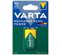 Varta Pilas 9V NiMH 200 mAh LR61 PP3 56722 – Listas para usar – Pack de 3
