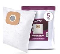 5x Vellto Bolsa para Aspiradora Compatibles con Kärcher T 7/1 T8/1L T9/1 T10/1 T12/1 T15/1 Alternativa a 6.904-333.0 Bolsas Filtro de Vellón Repuesto para Polvo Blanco