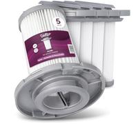 5x Vellto Filtro Aspiradora Compatible con Tefal Adecuado para Rowenta X-Force 8.60 RH9611WO Allergy Animal Kit Aqua X-Pert 6.60 Essential Combo 2en1 HEPA Repuesto Recambio