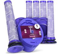 5x Vellto Filtro Compatible con Dyson V7 V8 Car Boat Absolute Allergy SV11 Animal Pro Extra Carbon Fiber Motorhead Origin Recambio Lavable HEPA Aspiradora Escoba Accesorio