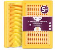 5x Vellto Filtro De Aire Para Aspiradora Compatible Con Kärcher WD4 WD5 WD6 MV4 MV5 MV6 2.863-005 Premium Reforzado Potente Papel Aspirado Repuesto Polvo Polen Alérgenos