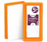 5x Vellto Filtro HEPA Pliegues Plano Para Aspiradora Compatible Con Kärcher DS6 DS5 DS 5500 5600 5800 6000 6.414-631.0 Mediclean Motor Alto Rendimiento Purificación Aire Accesorio