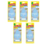 5x Wunderbaum Verano Cotton Árbol Ambientador Coche Espejo