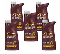 5X1 Litro MANNOL Energy 5W-30 Aceite Motor 7511 API SN/CH-4 ACEA A3/B4 Sintético