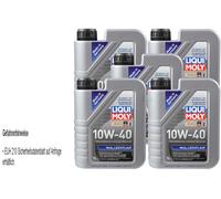 5x1 Litro Original Liqui Moly 1091 MoS2 Aceite Motor 10W-40