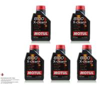 5x1 Litro Original MOTUL 106376 8100 X-Clean + 5W30 Aceite motor VW para BMW