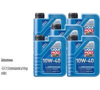 5x1Liter LIQUI MOLY Super Marcha Suave 10W-40 aceite motor MB 229.1 229.3 VW 505