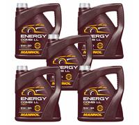 5x4 Litros MANNOL Energy Combi LL 5W-30 Aceite Motor MN7907 API SN ACEA C3