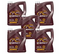 5x5 Litro Mannol Energía 5W-30 aceite motor 7511 Api Sn / CH-4 Acea A3/B4