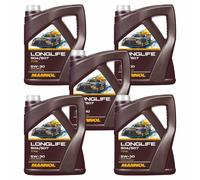 5x5 Litro Mannol Longlife 504/507 5W-30 aceite motor Api Sn Acea C3 7715