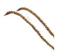 5Yards Multicolor Mini Beaded Lace Trim Wrapped Pearl Rope Handmade DIY Headband Hair Accessories Material(Color8)