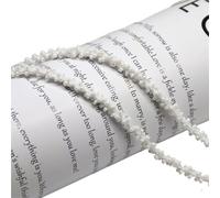 5Yards Multicolor Mini Beaded Lace Trim Wrapped Pearl Rope Handmade DIY Headband Hair Accessories Material(Color2)