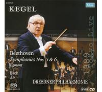 ベートーヴェン:序曲「エグモント」、交響曲第6番「田園」、交響曲第5番「運命」、J.S.バッハ:G線上のアリア (Kegel / Beethoven : Symphonies Nos. 5 & 6, Egmont, Bach : Air / Dresdner Philharmonie) [2 SACD]