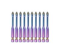 6/10/20Pcs/set Screwdriver Bit Set 1/4inch Hexagonal Shank Antislip Crossing Head Screw Driver Drill Bit Crossing Professional Steel Screwdriver Tips