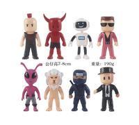 (6-10 cm, C) Stumble Guys Figura Toys Stumble Guys Figura Anime Figuras de acción Juguetes Set para niños Colección
