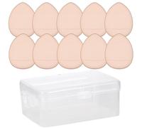 6/10 esponjas de maquillaje para dedos con correa de soporte para dedos, almohadilla de esponja de maquillaje para corrector, sombra de ojos, herramienta de maquillaje