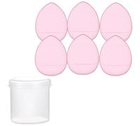 6/10 esponjas de maquillaje para dedos con correa de soporte para dedos, almohadilla de esponja de maquillaje para corrector, sombra de ojos, herramienta de maquillaje