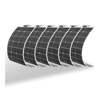 6 * 100W 18V Semi Flexible Solar Panel (600W) Mono Solar Módulo ideal para casas móviles, camping, glorieta, batería de coche de 12v, AGM, batería de gel, batería de ácido