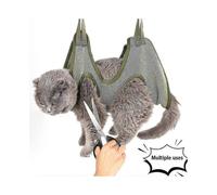 (6*10KG,Black)Cat Grooming Nail Cutting Anti Scratch Bite Fixed Bag Bath Trimming Restraint Bag Pet Beauty Hammock Hanging Pet Supplies Set