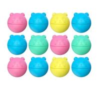 6/12/18 bombas de agua reutilizables | bolas de agua reutilizables | globos de agua de silicona coloridos waterpolo estilo conejo | piscina playa juguete al aire libre exterior verano (oso, 12)