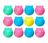 6/12/18 bombas de agua reutilizables | bolas de agua reutilizables | globos de agua de silicona coloridos | waterpolo estilo conejo | piscina playa juguete al aire libre | bomba de agua (gato, 12)
