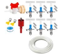 6/12/24 boquillas de riego para conejos, diseño de carga de resorte, sistemas de agua de fácil montaje para hurones, hámster, riego a prueba de fugas para jaula