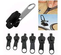 6/12/24 Pcs Fix Zip Puller, Zip Slider Repair Instant Kit, Fix Zipper Removable Rescue Replacement Pack, Instant Zipper Set, Suit for for Coat, Jacket, Luggage, Backpack (6pcs)