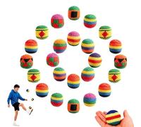 6/12/24PCS Set Hacky De Punto, Juego De Sacos Calzado Punto Hechos A Mano, Patrón Geométrico Multicolor Colorido, Juguete Sacos Calzado for Fiesta Al Aire Libre Paquete(24pcs)