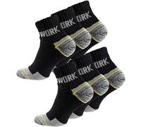 6, 12 o 18 pares de calcetines de trabajo para hombre - Calcetines de trabajo robustos y transpirables - Calcetines profesionales, 39-42