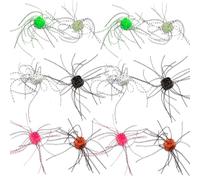 6/12 pcs Fishing Lure Kit, Fuzzy Dice Fishing Lure, Dice Baits for Bass, PVC Lure Slow Sinking Flexible Bass Lures for Catfish and Perch (12pcs)