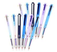 6/12 PCS Multicolor Pen 4-in-1 18 Colors, 0.5mm 3-in-1 Multicolor Gel Ink Pen, Consecutivte - Consecutive Quick Drying Gel Ink Nurse Pens for Work, Note Taking, Journaling (12Pcs)