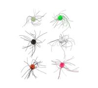 6/12 piezas Fishing Lure Kit, Fuzzy Dice Fishing Lure, Dice Baits for Bass, Lure Slow Lure Flexible Bass Lures for Catfish and Perch (6 pcs)