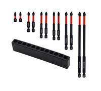 6/12 puntas de destornillador con agarre antideslizante que impacta el destornillador para un uso fiable en varios escenarios de reparación