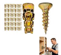 6×14mm Short Expansion Screw Set For Cabinet Hinge Repair & Stripped Thread Restoration, Door Hinge Thread Repair Screws, Cabinet Hinges Repairs Kit To Stop Sagging Easy to Install (30)