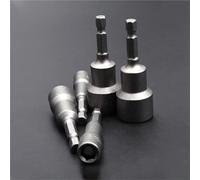 6-19mm Impact Socket Magnetic Screwdriver Power Nut Driver Drill Bit Set 1/4 Inch 1Pcs(9 Pcs)