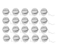 6-20 piezas de infusores té acero inoxidable con cierre bolas especias, filtros malla, accesorios para teteras tazas y botellas de té(20pcs)