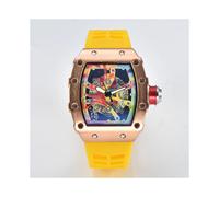(6)2023 Reloj unisex de cuarzo automático con función AAA y 3 pines de Richard Ceramic Smiley Trend