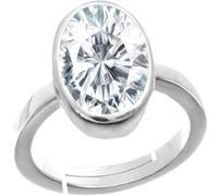 6.25 Ratti 5.00 quilates Wtgtl Lab Jarkan Piedra preciosa natural de circonita natural Rashi Ratna Ashtadhatu Anillo de plata ajustable para fines astrológicos para hombres y mujeres (15-28