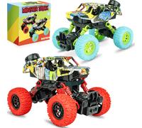 6.3 pulgadas Monster Truck Toys para nios 3 4 5 6 7 7 aos de antigedad Vehculos de camiones de friccin Play Juega Sets 2 Pack