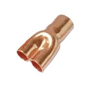 6,35 8 9,52 12,7 16 19 22 25,4 28, 42mm Igual Reductor Y Conector De Instalación Tuberías Soldadura Alimentación Extremo Cobre 3 Vías Aire Acondicionado(9.52x8x8mm)