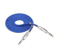 6.35 mm macho estéreo a 6.35 mm macho Jack Cable de audio estéreo balanceado, línea de interconexión balanceada para mezclador, guitarra eléctrica, amplificador, grabador de micrófono.(1.8m)