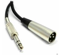 6.35mm Jack Estéreo A XLR 3 Pin Enchufe Macho Apantallados Cable Balanceado 3M