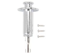 6.35mm Rear Plug Guitar Jack, Single Pin Output Jack Brass, Stereo Pin Output Jack Eq Output, Suitable for Electric Guitar (Silver)
