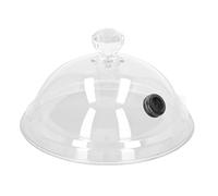 6.3in tabaquismo tapa de cóctel de tope de copa para fumadores placas de infusión de fumar, platos de bebida de alimentos tazones y vasos, transparente