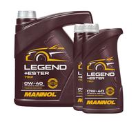MANNOL | LEGEND + ESTER 0W-40 | MN7901-4 | 4L | Aceite de Motor Sintético PAO con Ésteres | Máxima Protección y Rendimiento | Arranque en Frío y Larga Vida