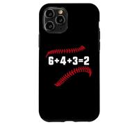 6+4+3=2 Double Play 643 Baseballer Softball Baseball Math Carcasa para iPhone 11 Pro