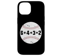6+4+3=2 Double Play 643 Baseballer Softball Baseball Math Carcasa para iPhone 14